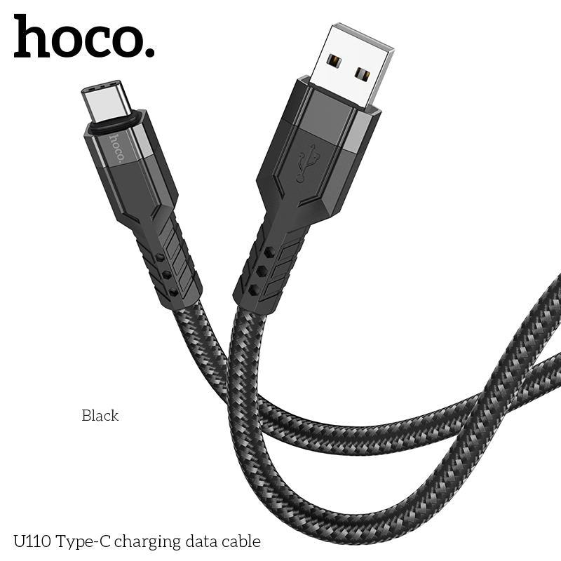 U110 Type-C charging data cable Black