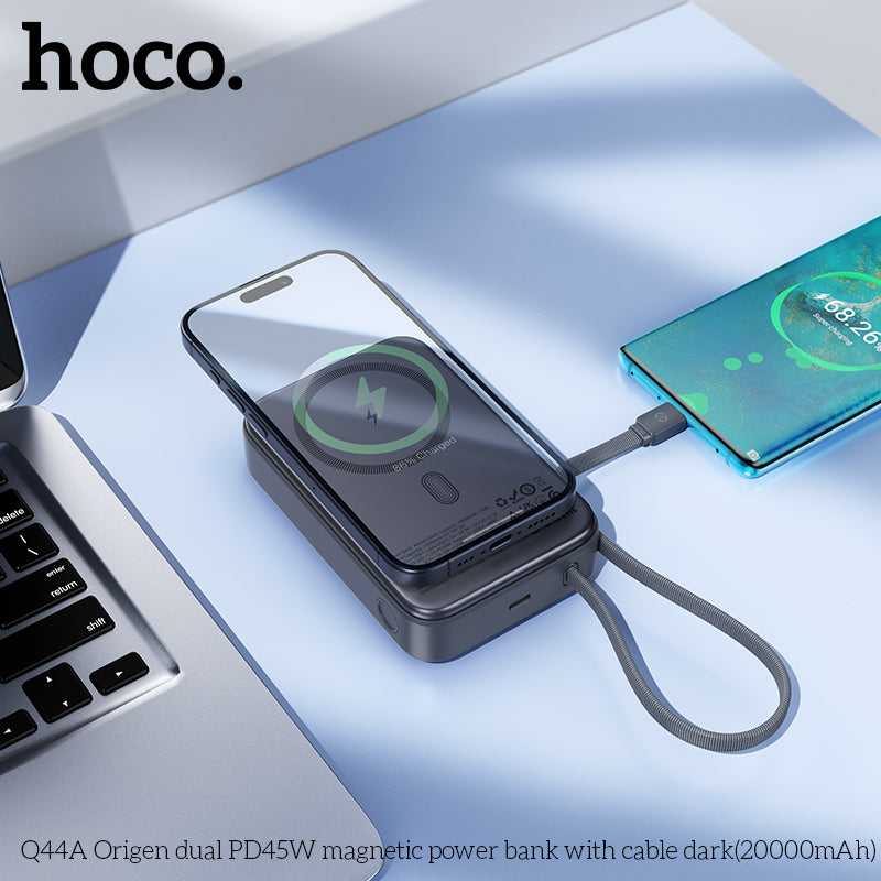 Q44A For Laptop PD45W 20000mAh MagSafe with Cable power bank wholesale mobile accessory
