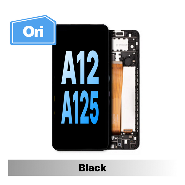 Samsung Galaxy A12(A125)/A12S(A127) Brand New Screen with Frame - Black
