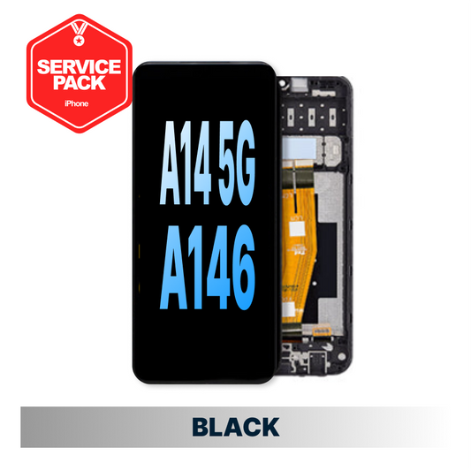 Samsung Galaxy A14 5G/A146 Service Pack Screen With Frame - Black