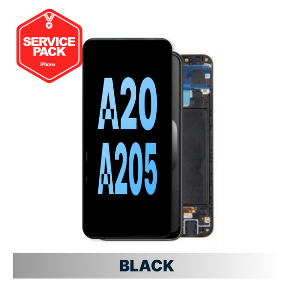 Samsung Galaxy A20/A205 Service Pack OLED Screen - Black