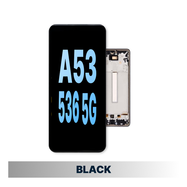 Samsung Galaxy A53/536 5G Refurbished  Assembly with Frame - Black