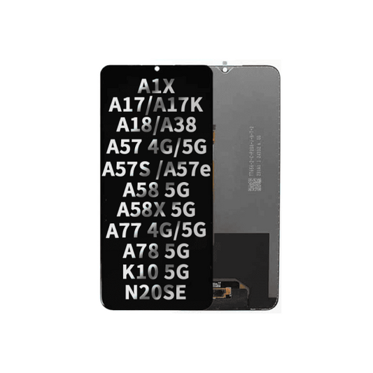 OPPO A57 4G/A57 5G (2022)/A57S/A77 4G/A77 5G/A78/A57E/A17/A17K/A18/A38 Screen OEM - Black