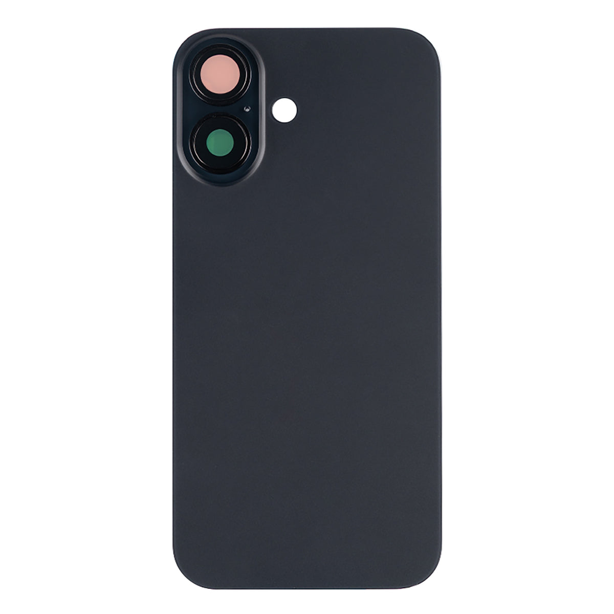 Iphone 16 Back Glass With Camera Lens + Magnet + Wireless Flex Charger + Adhesive OEM Black