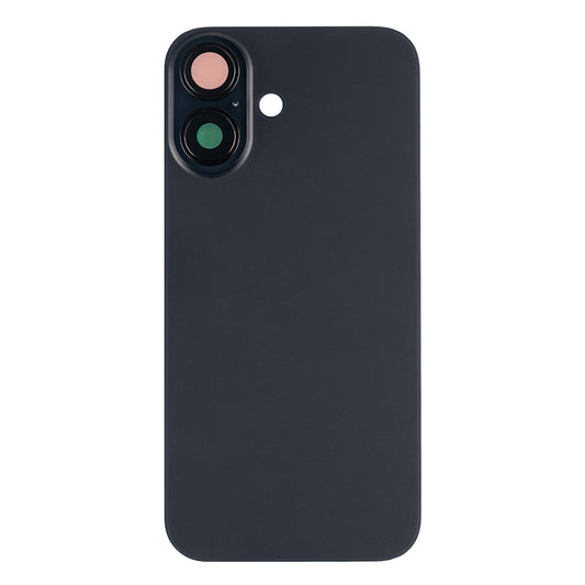 Iphone 16 Back Glass With Camera Lens + Magnet + Wireless Flex Charger + Adhesive OEM Black