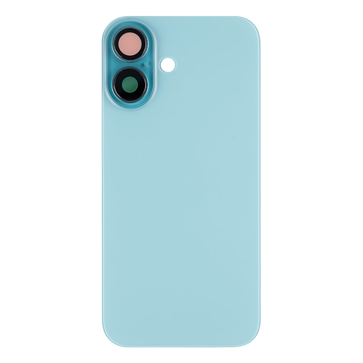 Iphone 16 Back Glass With Camera Lens + Magnet + Wireless Flex Charger + Adhesive OEM Teal