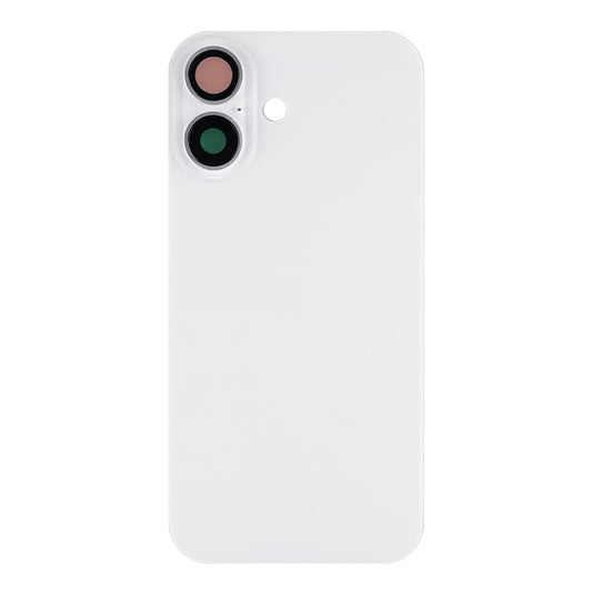 Iphone 16 Back Glass With Camera Lens + Magnet + Wireless Flex Charger + Adhesive OEM White