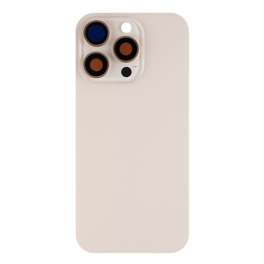 Iphone 16 Pro Max Back Glass With Camera Lens + Magnet + Wireless Flex Charger + Adhesive OEM Desert Titanium