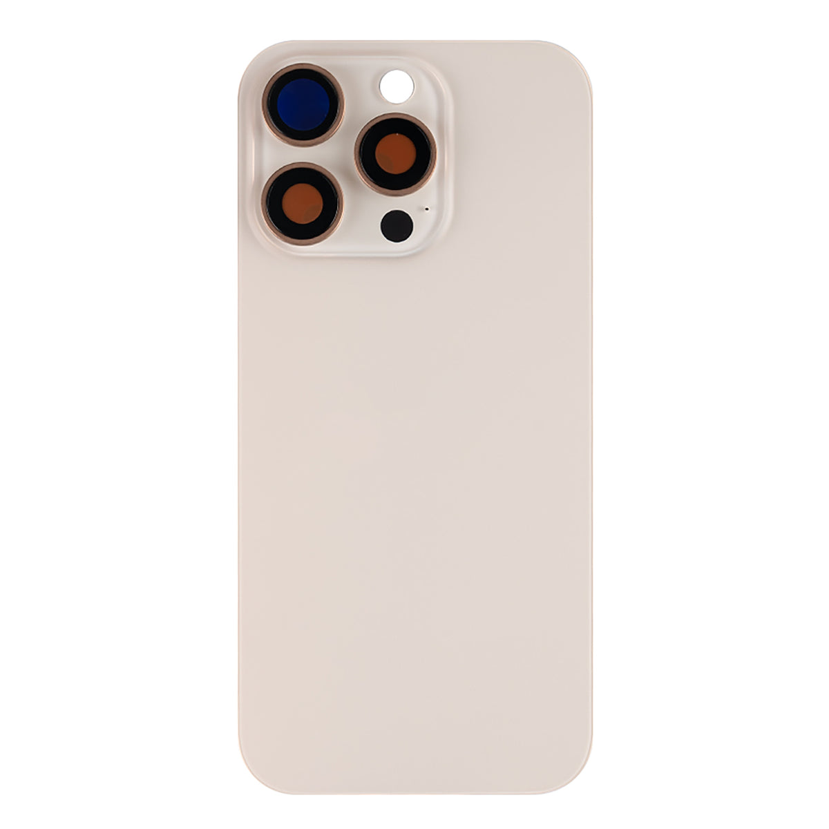 Iphone 16 Pro Back Glass With Camera Lens + Magnet + Wireless Flex Charger + Adhesive OEM Desert Titanium