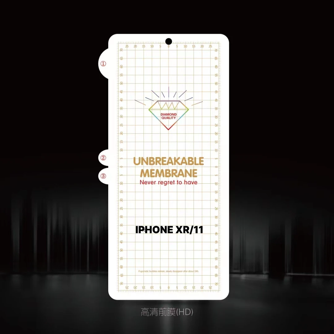 Unbreakable Membrane Screen Protector for iPhone XR/11 - 2 PACK