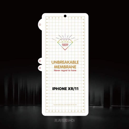 Unbreakable Membrane Screen Protector for iPhone XR/11 - 2 PACK