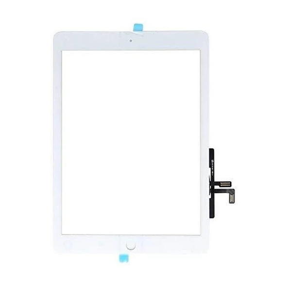 iPad 5 Digitizer with Home Button Flex White (High Quality)