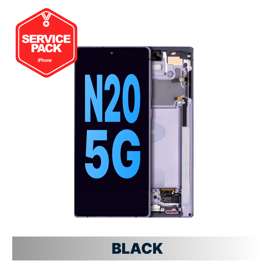 Samsung Galaxy Note 20 Service Pack Screen - Black