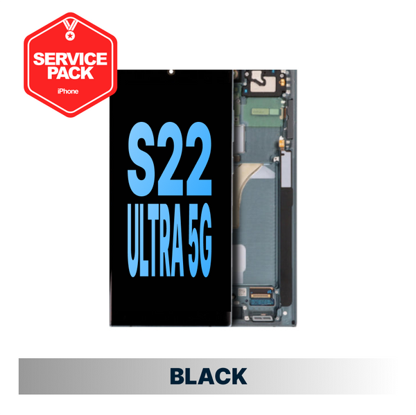 Samsung Galaxy S22 Ultra Service Pack Screen - Black