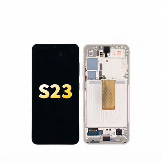 Samsung Galaxy S23 Compatible Amoled Assembly Soft Oled - Cream