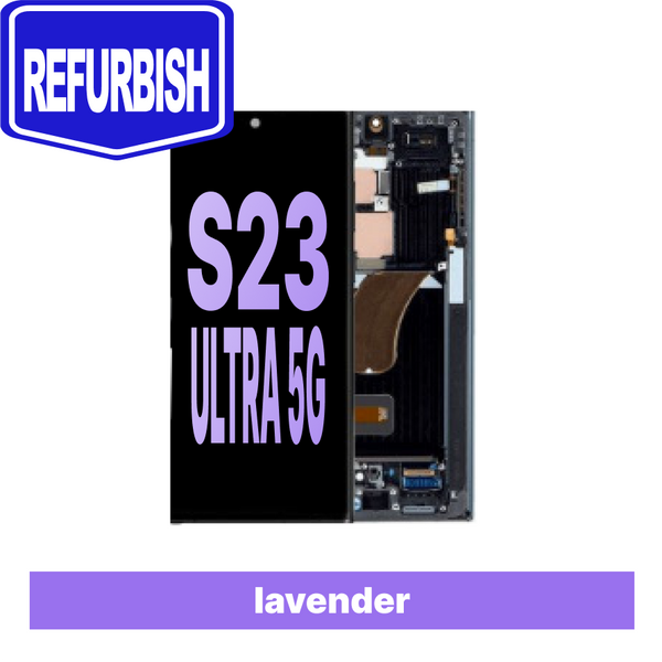 Samsung Galaxy S23 Ultra Refurbished  Assembly with Frame - Lavender