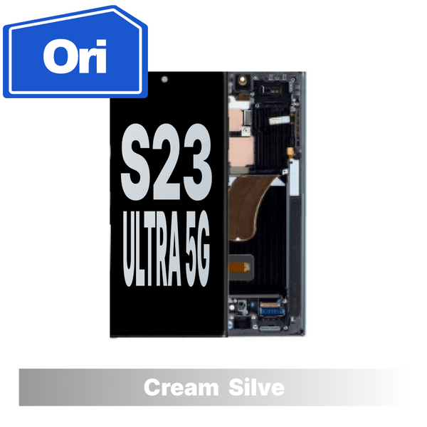 Samsung Galaxy S23 Ultra Brand New Assembly With Frame - Cream