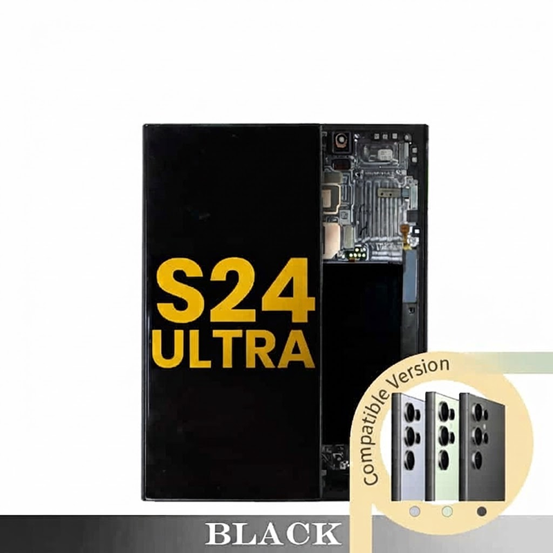 Samsung Galaxy S24 Ultra Compatible Amoled Assembly Soft Oled - Titanium Black