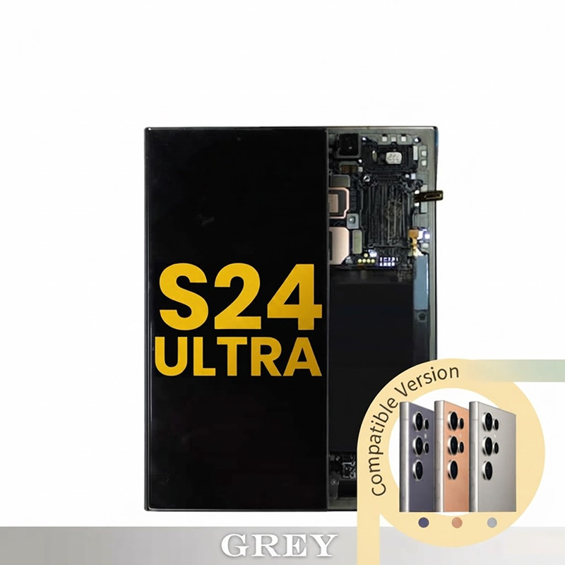 Samsung Galaxy S24 Ultra Compatible Amoled Assembly Soft Oled - Titanium Grey