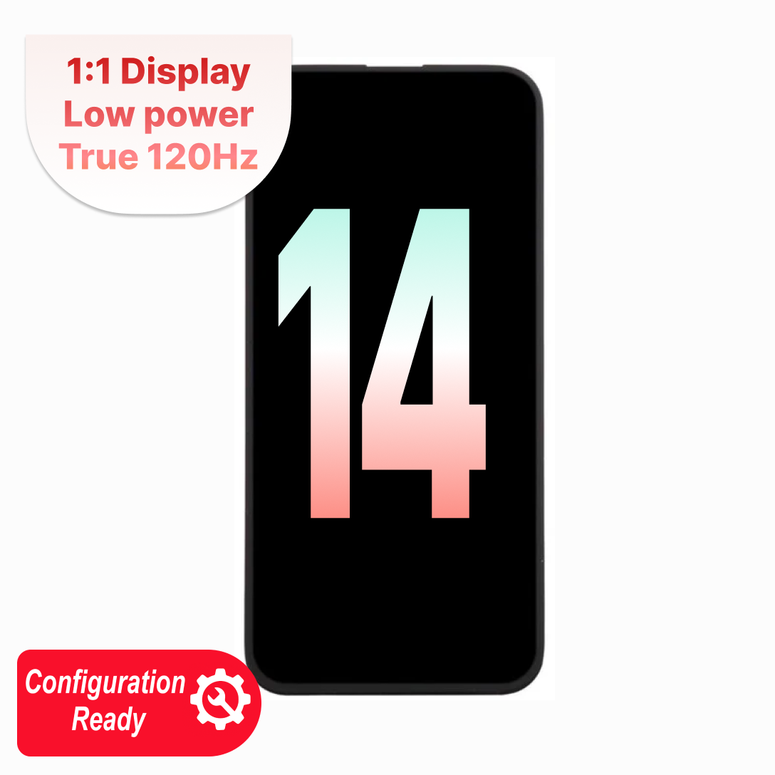 120HZ iPhone 14 Soft Oled Aftermarket Assembly - Self Configuration