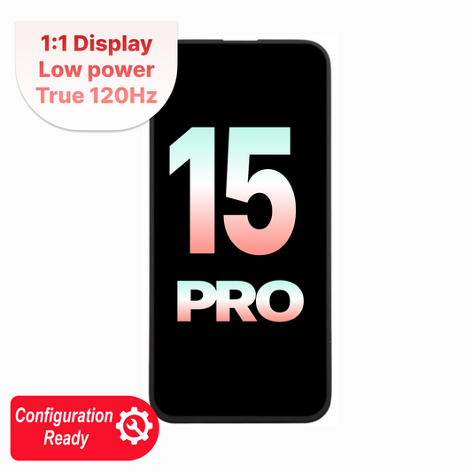 iPhone 15 Pro Soft Oled 120HZ Aftermarket Assembly - Self Configuration