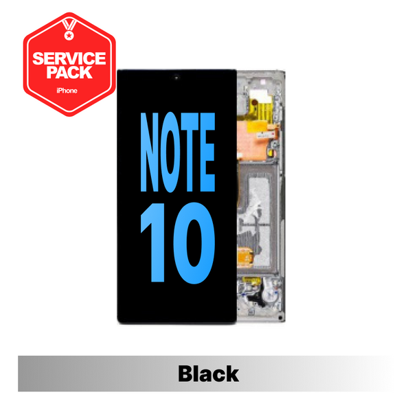 Samsung Galaxy Note 10 Service Pack Screen - Black