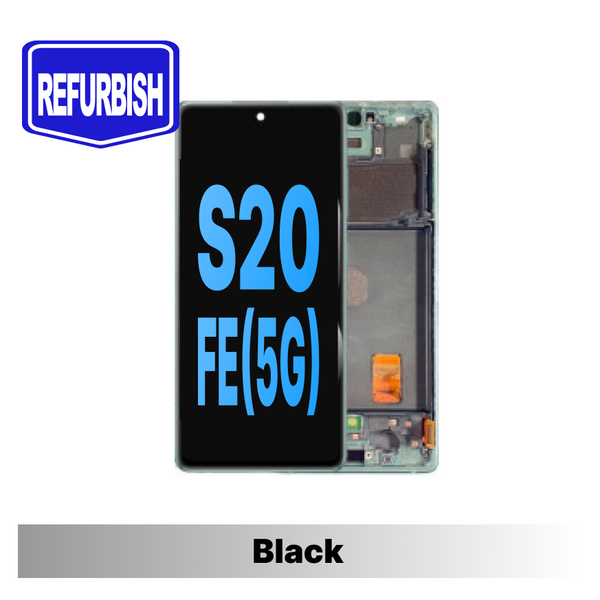 Samsung Galaxy S20FE OLED Assembly Refurbished - Navy/Black