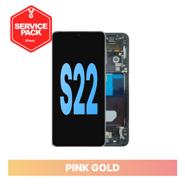 Samsung Galaxy S22 5G Screen Service Pack - Pink Gold