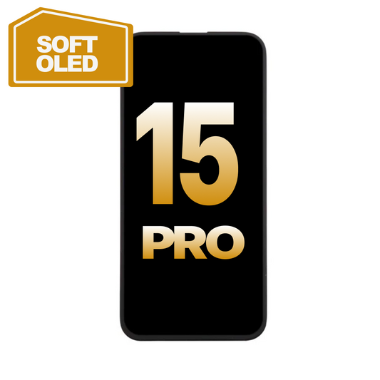 iPhone 15 Pro Soft OLED 120HZ Aftermarket - Self Configuration screen assembly replacement part
