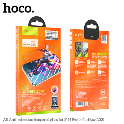 Hoco A32 AR Anti-reflection Tempered Glass Screen Protector For iP14 Pro Max/15 Plus