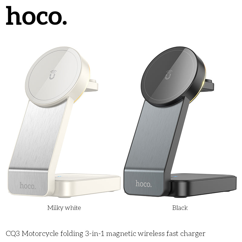CQ3 Folding 3-in-1 MSafe Wireless Charging for Phones and Apple Watch Black