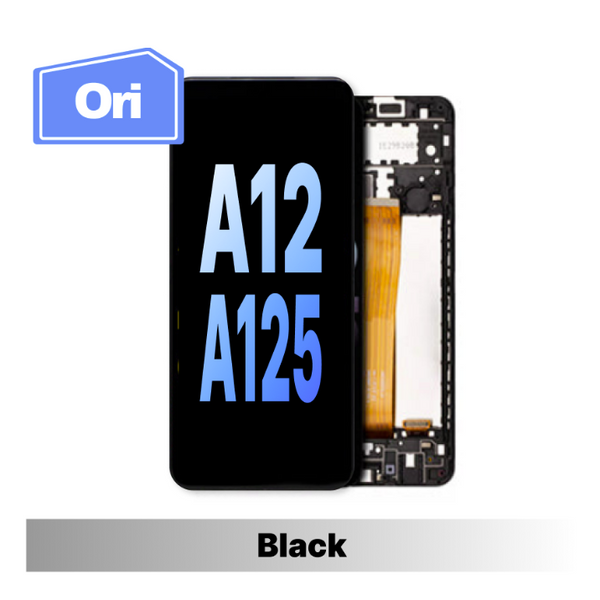 Samsung Galaxy A12(A125)/A12S(A127) Original New Screen with Frame - Black