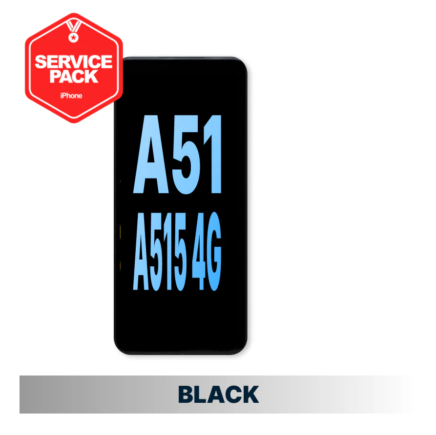 Samsung Galaxy A51 4G/A515 Genuine Original Service Pack - Black