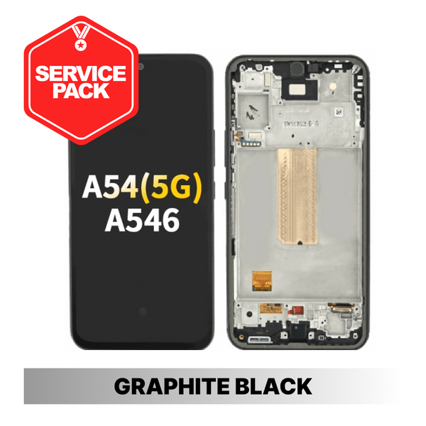 Samsung Galaxy A54 5G/A546 Service Pack OLED Screen with Frame - Graphite