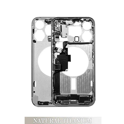 iPhone 15 Pro Max Pull Mid Frame Housing With Small Parts - Natural Titanium