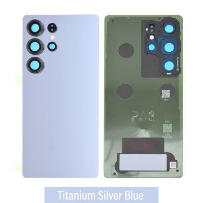 Samsung S25 Ultra Back Glass with Adhesive -Oem- Titanium Silver Blue
