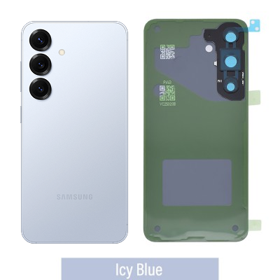 Samsung S25 Back Glass with Adhesive -Oem- Ice Blue