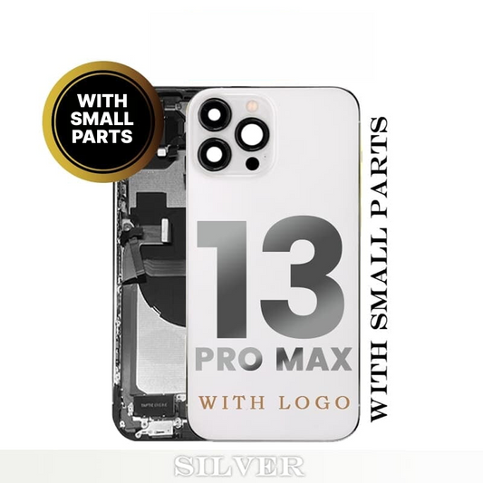 iPhone 13 Pro Max Back Housing With Small Parts  - Silver