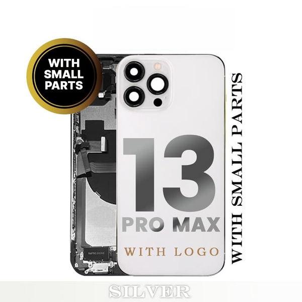 iPhone 13 Pro Max Back Housing With Small Parts  - Silver