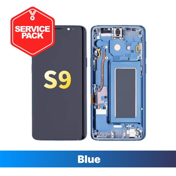 Samsung Galaxy S9 Service Pack Screen - Blue