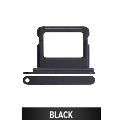 Single SIM Card Tray for iPhone 16/16 Plus-Black