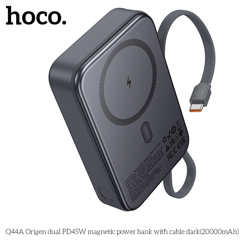 Q44A For Laptop PD45W 20000mAh MagSafe with Cable power bank wholesale mobile accessory