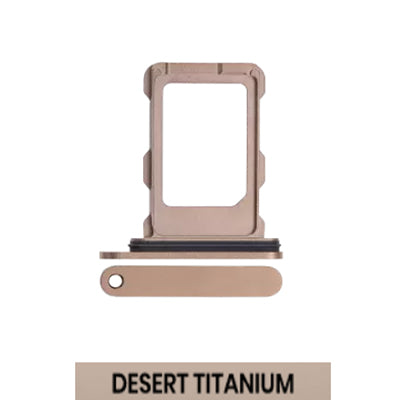 Single SIM Card Tray for iPhone 16 Pro/16 Pro Max-Desert Titanium