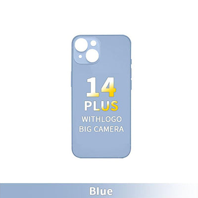 iPhone 14 Plus - OEM Compatible Back Glass - Blue (Big Hole)