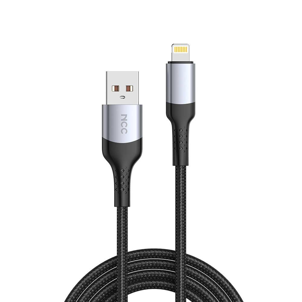 NCC D121CC USB-C To USB-C 60W 1.2M Braided & Aluminium Shell - Black