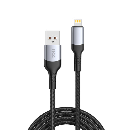 NCC D121CC USB-C To USB-C 60W 1.2M Braided & Aluminium Shell - Black