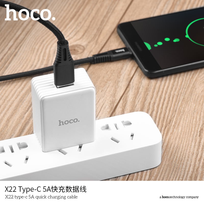 X22 USB A to Type-C 5A Fast Charging Cable