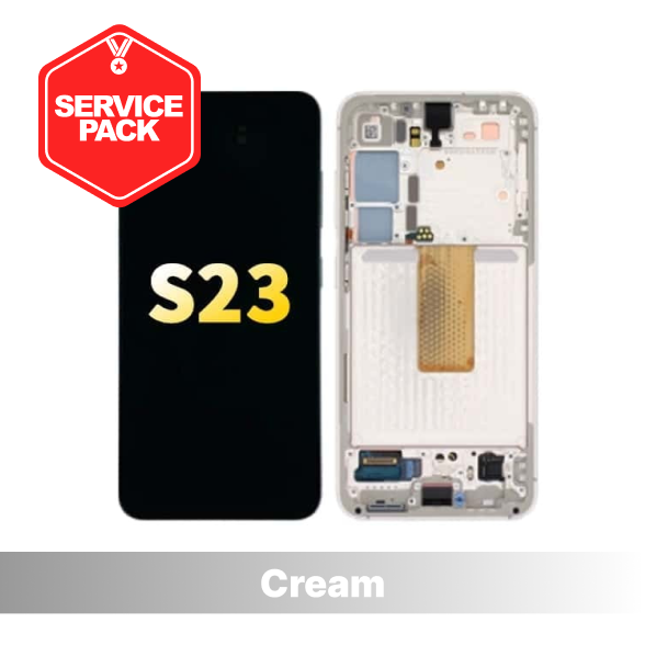 Samsung Galaxy S23 Service Pack Screen - Cream