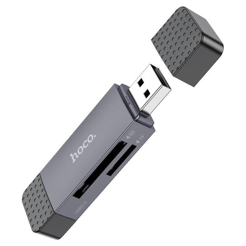 HB45 Spirit 2-in-1 USB/Type-C 2.0 card reader