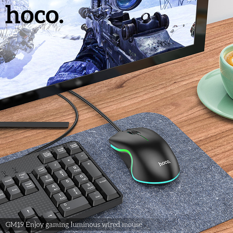 GM19 Enjoy gaming luminous wired mouse